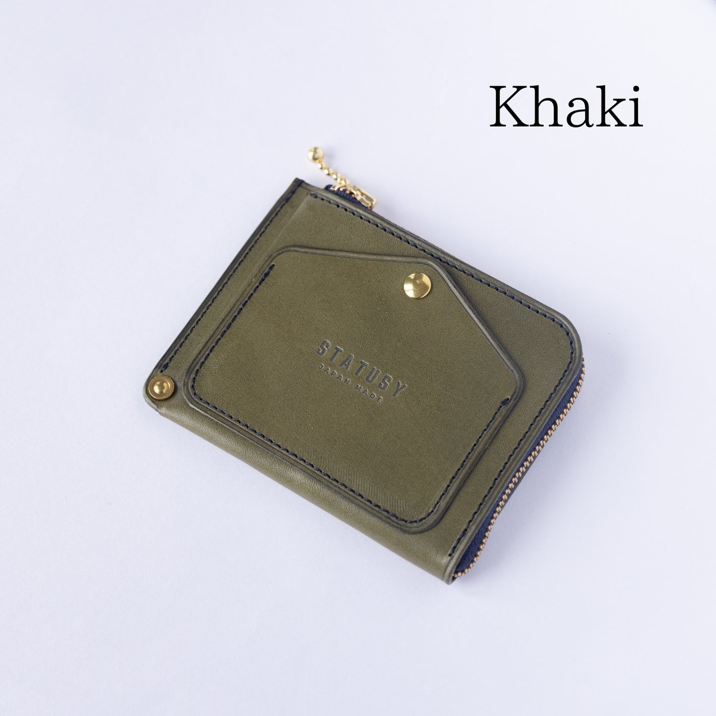 【STATUSY】栃木レザーイージーウォレット 日本製ハンドメイド ミニ財布 コンパクトウォレット