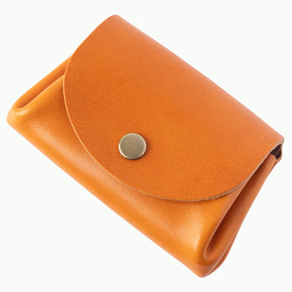 【STATUSY】『コロンと可愛いミニ財布』 栃木レザー 日本製 カード7枚 紙幣10枚 小銭25枚 収納可