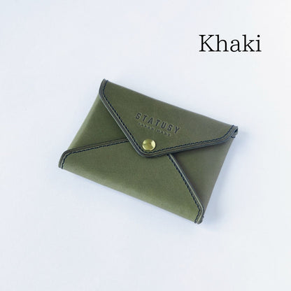 【STATUSY】栃木レザーレターカードケース 日本製ハンドメイド